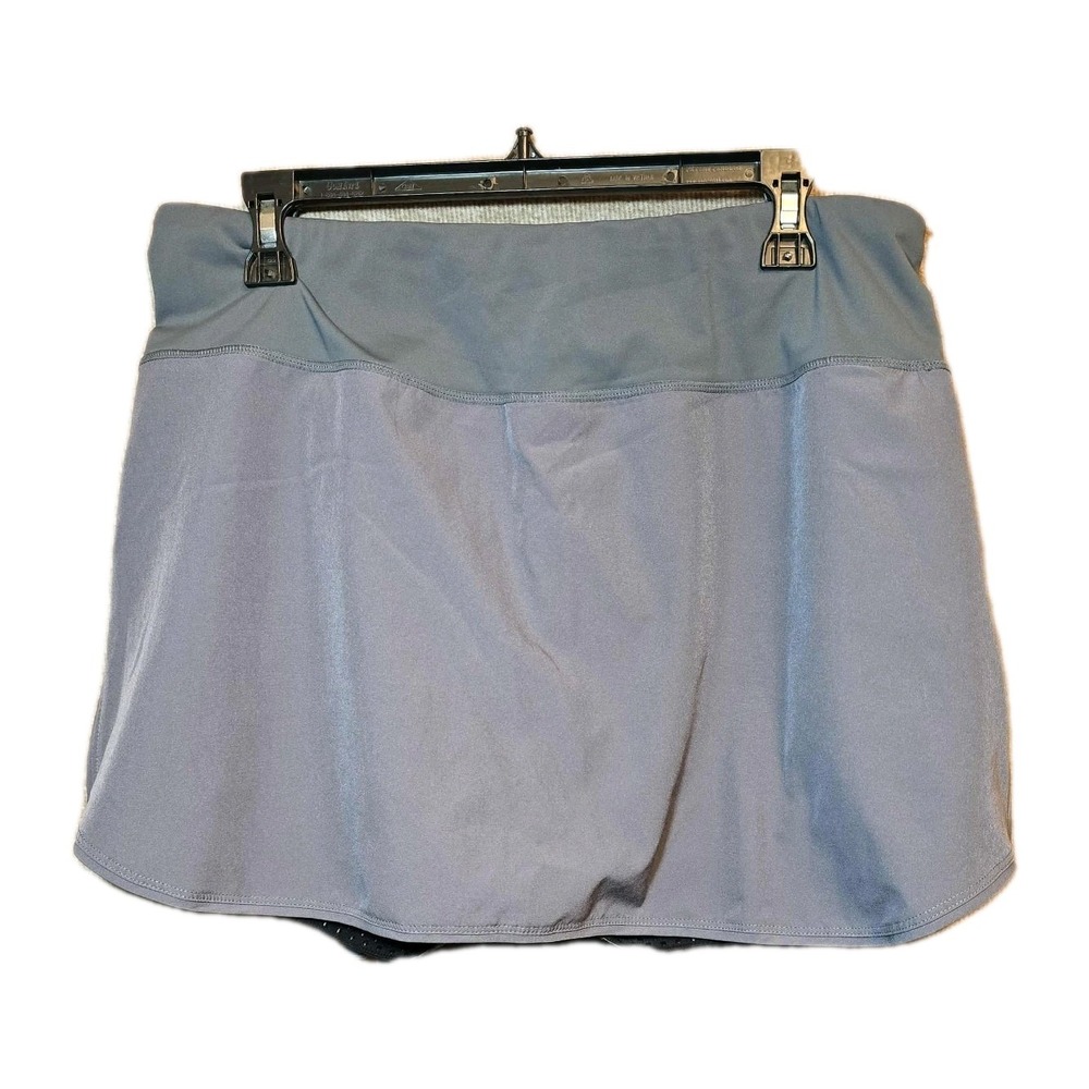 🎾 Baleaf Women's High Waisted Pleated Tennis Skort 2XL Gray  Tummy‎ Control